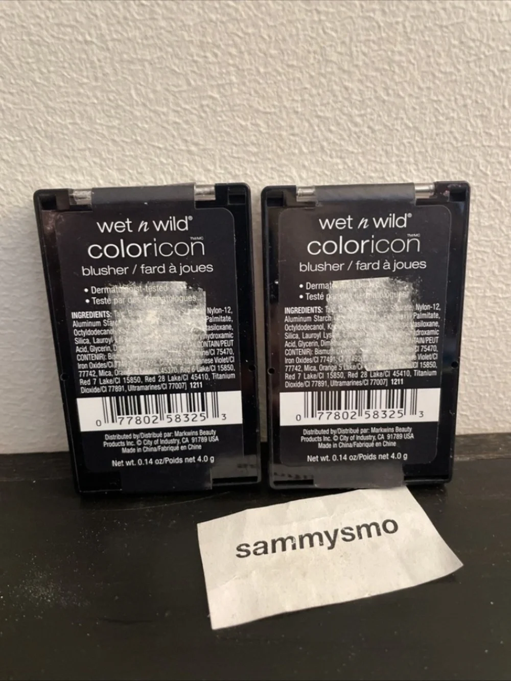 Wet n Wild Coloricon Blusher, Original Blush 832E HEATHER SILK x2 READ DESCRPTN